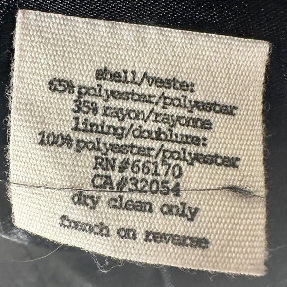 Silence + Noise Womens Blazer Cropped Jacket Urban Outfitters Lined Black XS - Picture 9 of 11